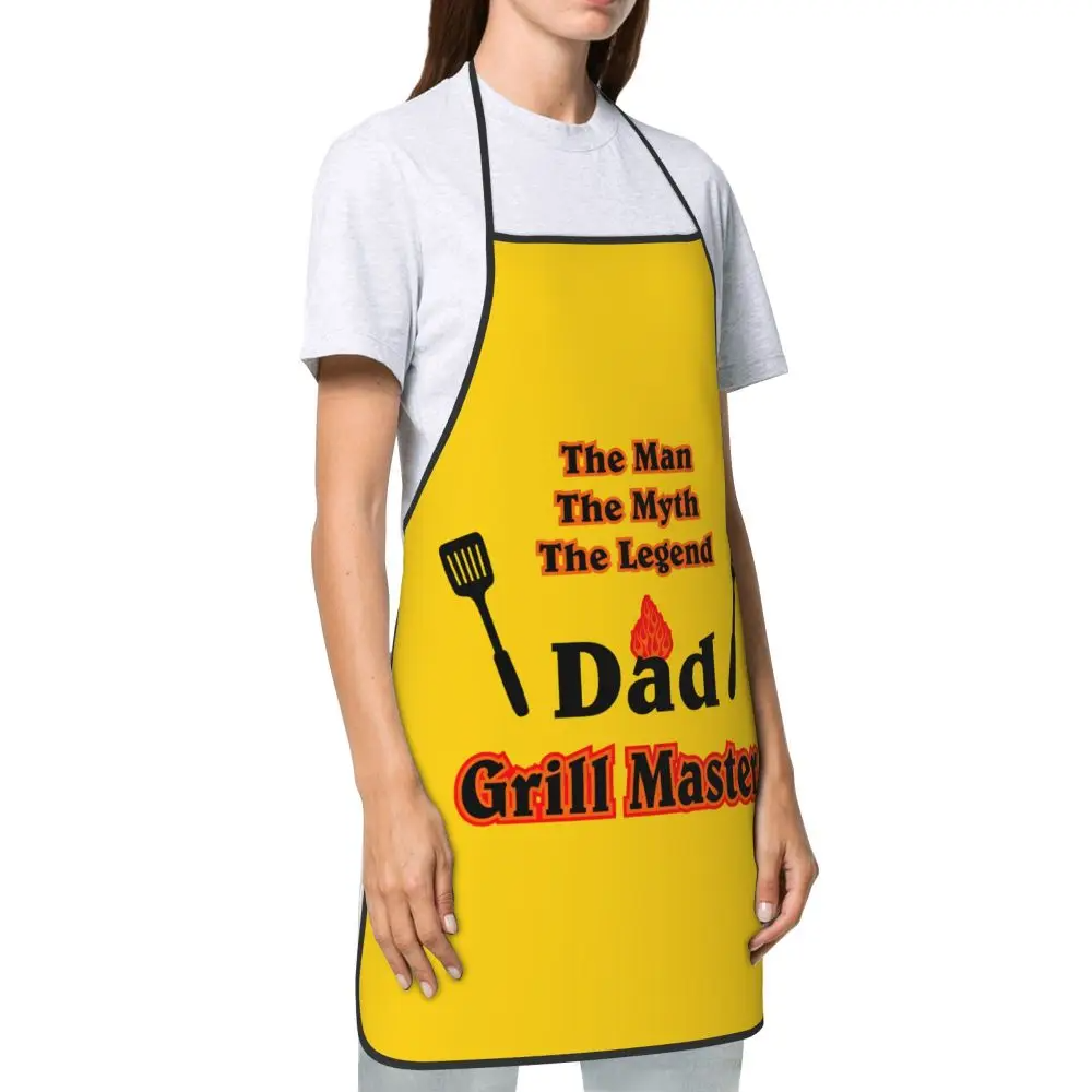 Apron The Man The Myth The Grill Master Aprons for Women Men Father Day Gift Adult Kitchen Chef Bib Tablier Cuisine Cooking Baking