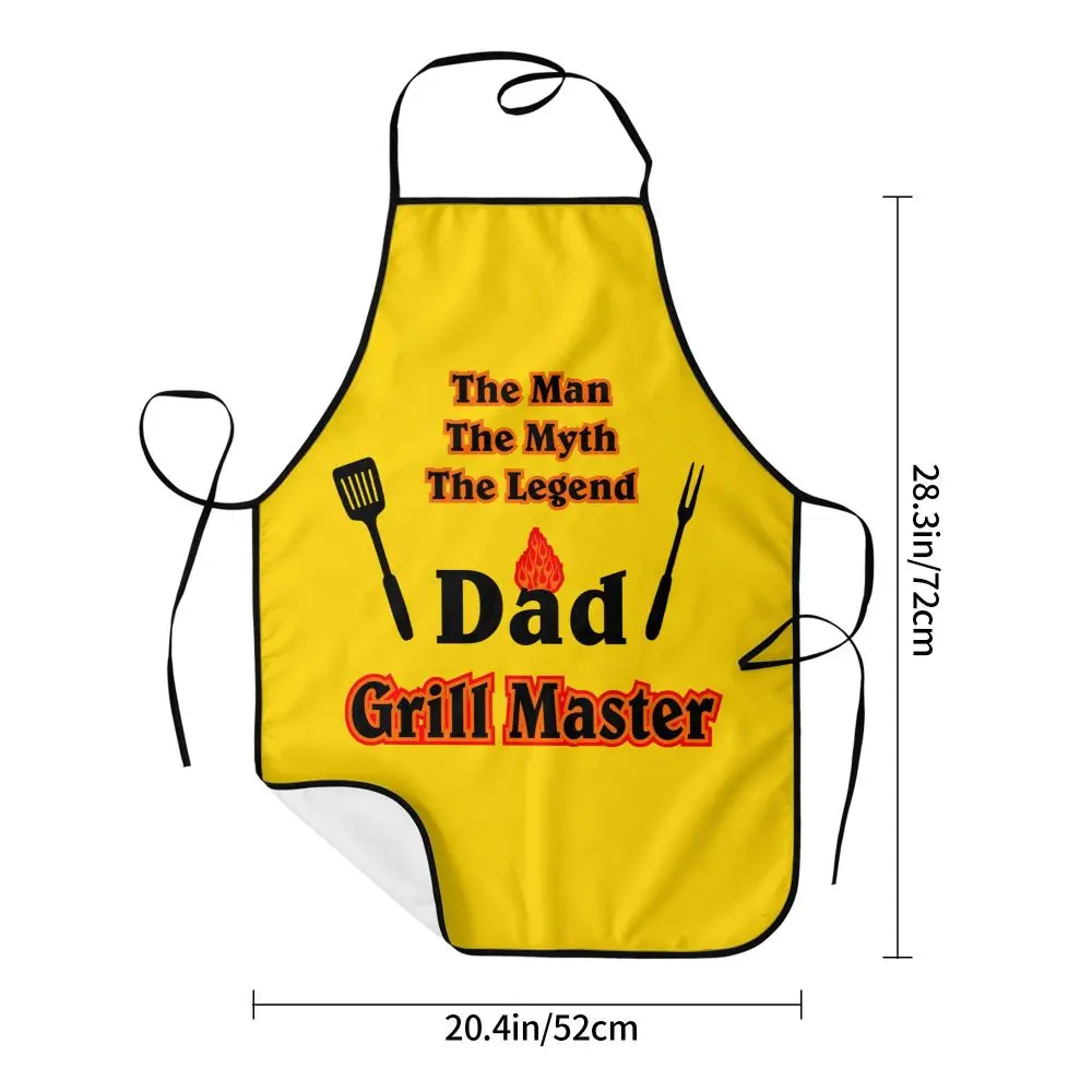 Apron The Man The Myth The Grill Master Aprons for Women Men Father Day Gift Adult Kitchen Chef Bib Tablier Cuisine Cooking Baking