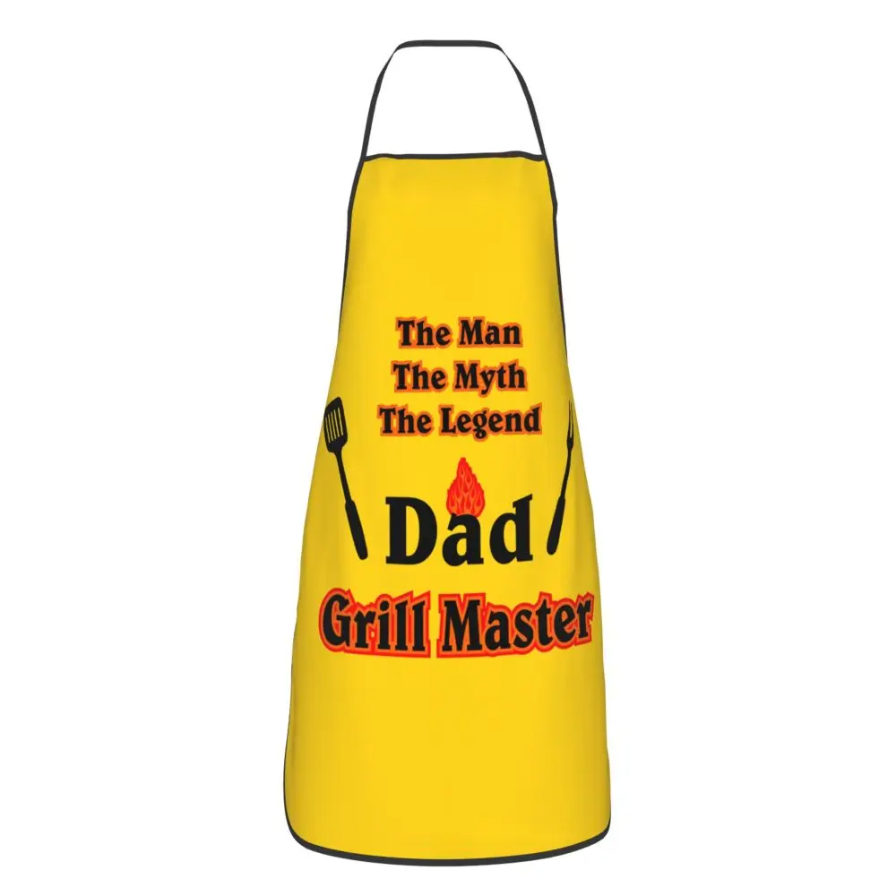 Apron The Man The Myth The Grill Master Aprons for Women Men Father Day Gift Adult Kitchen Chef Bib Tablier Cuisine Cooking Baking