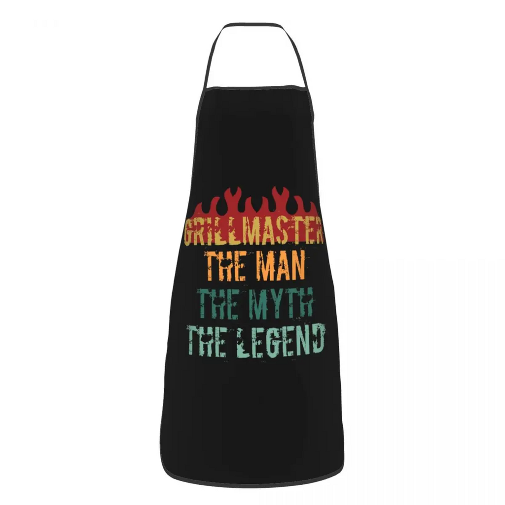 Apron The Man The Myth The Grill Master Aprons for Women Men Father Day Gift Adult Kitchen Chef Bib Tablier Cuisine Cooking Baking