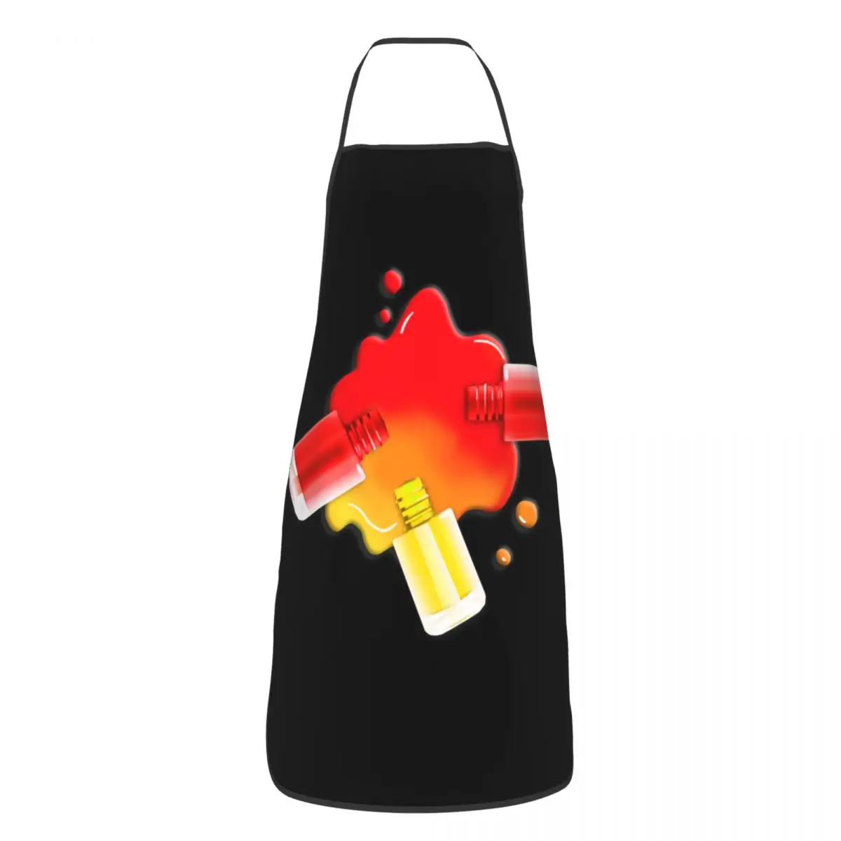 Funny Nail Polish Aprons for Men Women Manicurist Gift Adult Unisex Kitchen Chef Bib Tablier Cuisine Cooking Baking Painting