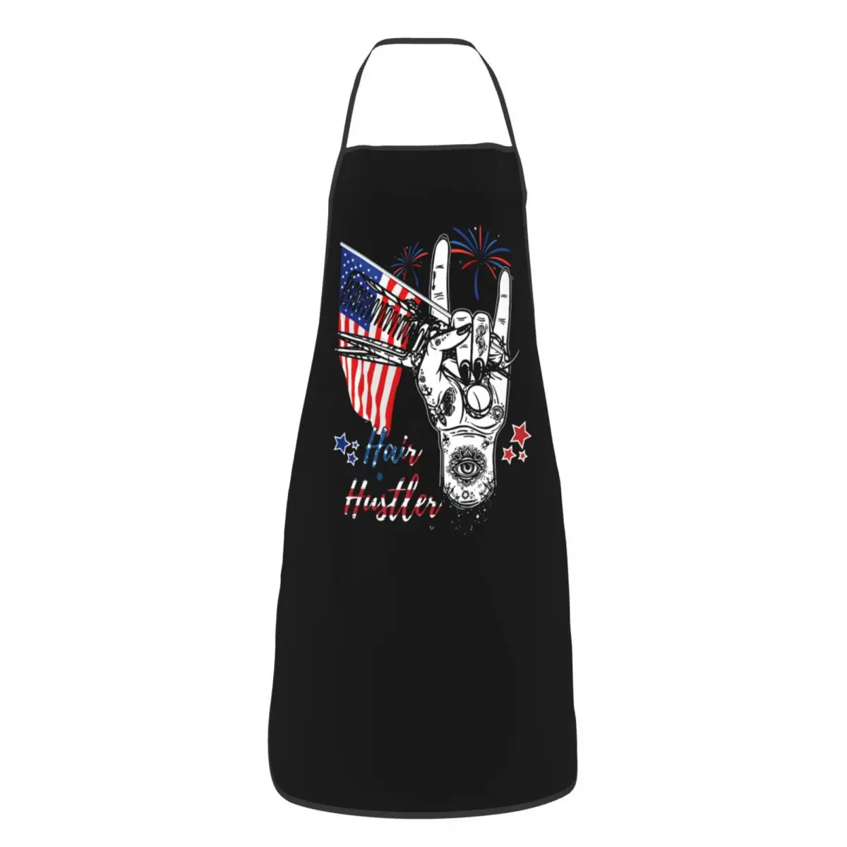 Custom Bib Hair Hustler Hairstylist Hairdresser Apron for Men Women Adult Chef Cooking Kitchen Barber Tablier Cuisine Baking