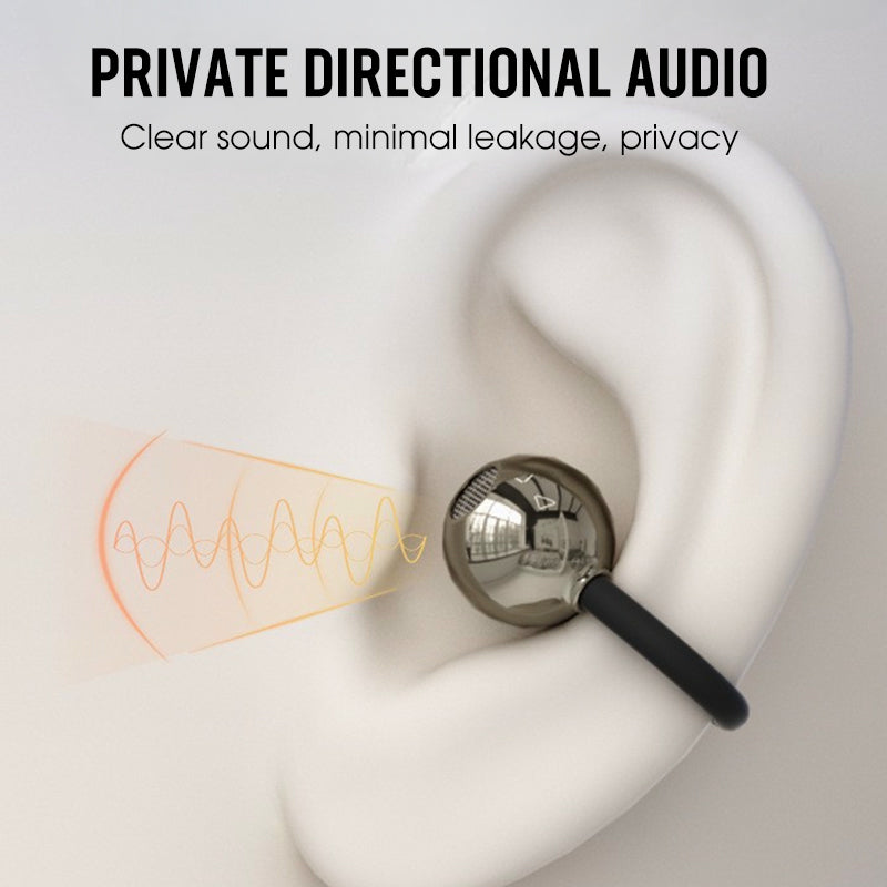 Bluetooth 6.0 Clip-On & In-Ear Wireless Earbuds